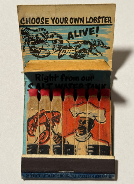 "Bookbinder's" Phila, PA Vintage Feature Matchbook with a Pop-Up Display!