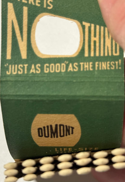 "Dumont Televisions" Vintage Feature Knothole Matchbook