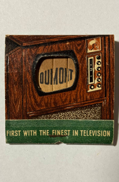 "Dumont Televisions" Vintage Feature Knothole Matchbook