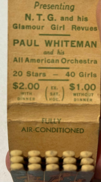 "Florentine Gardens" Hollywood, CA Vintage Feature Nudie Matchbook