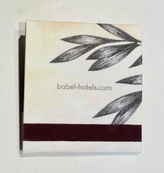 "Babel Hotels" Paris France  Retro Feature Matchbook