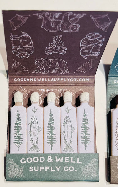 "Good and Well Supply Co" Retro Feature Matchbook 7 Matchbook -Full Collector Set