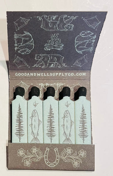"Good and Well Supply Co" Retro Feature Matchbook 7 Matchbook -Full Collector Set