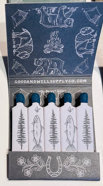 "Good and Well Supply Co" Retro Feature Matchbook 7 Matchbook -Full Collector Set