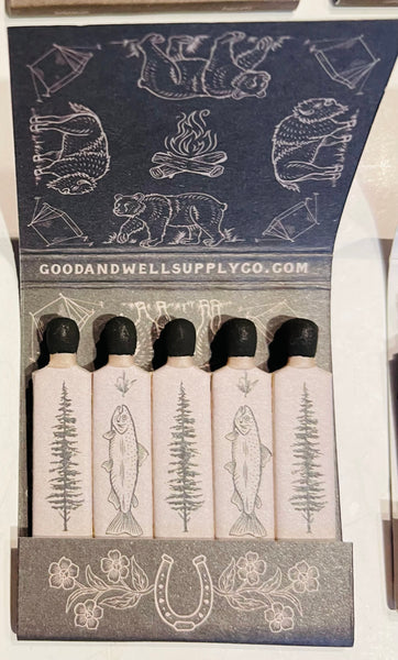 "Good and Well Supply Co" Retro Feature Matchbook 7 Matchbook -Full Collector Set