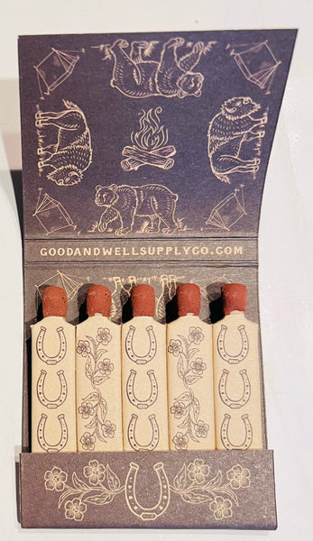 "Good and Well Supply Co" Retro Feature Matchbook 7 Matchbook -Full Collector Set