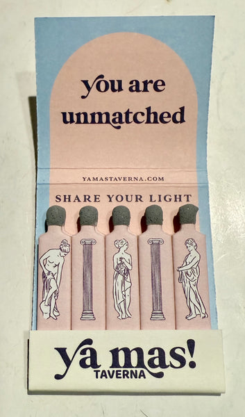 “Ya Mas! Taverna” Retro Feature Matchbook