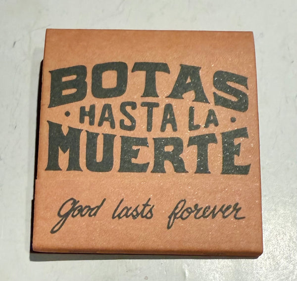 "Botas Muerte Boots" Retro Feature Matchbook