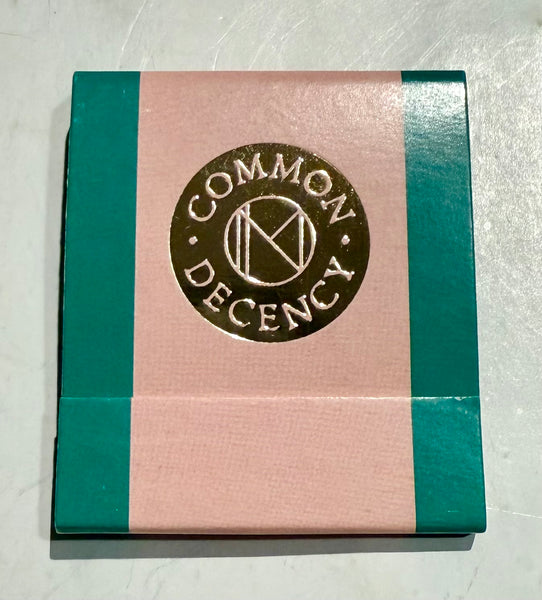 "Common Decency" Retro Feature Matchbook