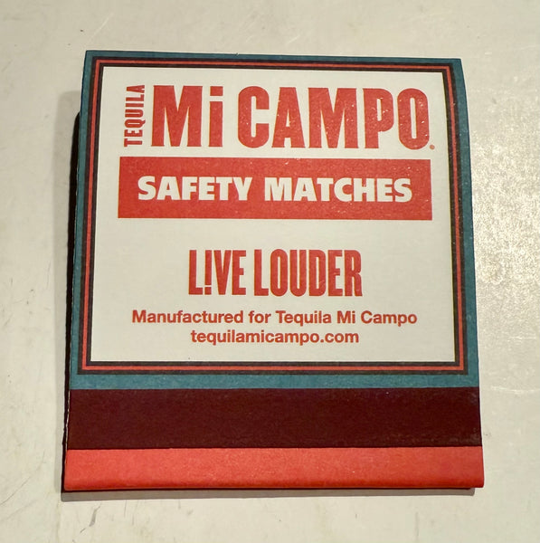 "Mi Campo Tequila" Retro Feature Matchbook