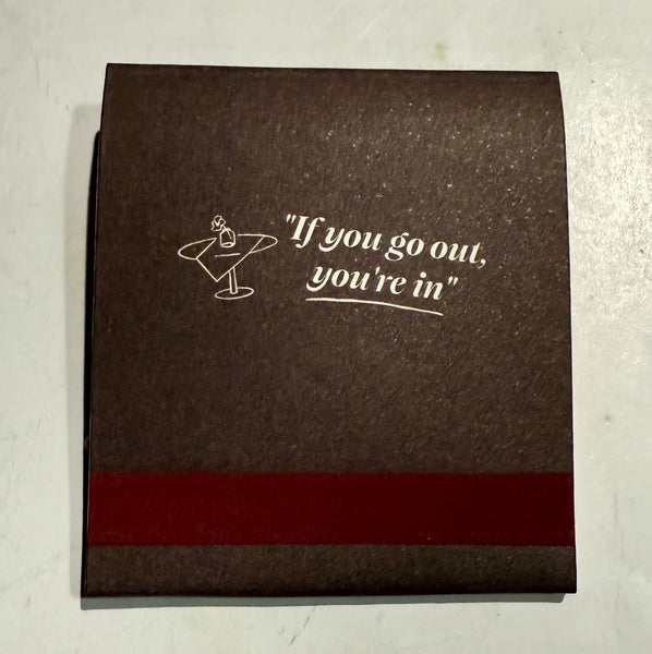 "Open Table Dining Out Social Club" Retro Feature Matchbook
