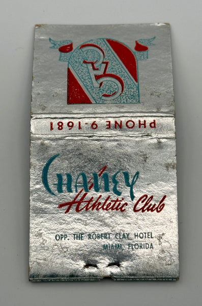 "Chaney Athletic Club" Miami, FL Vintage Feature Matchbook