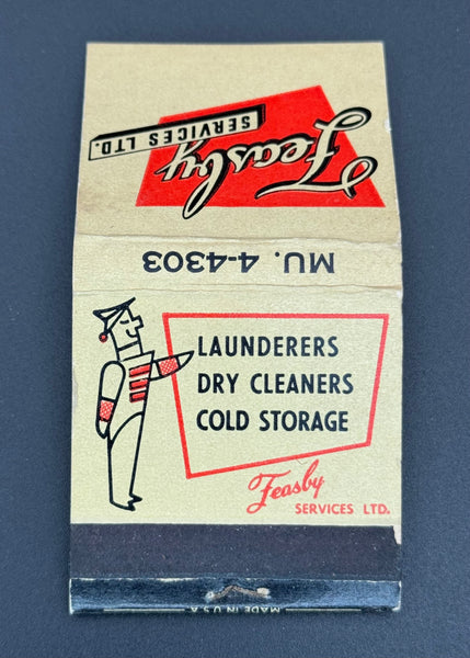 "Feasby Services Ltd." Ontario Vintage Feature Matchbook