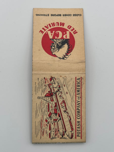 "Potash Company of America" Vintage Feature Matchbook