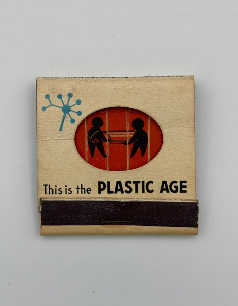 "Plastic Age Sales Inc" San Fernando, CA Vintage Feature Matchbook with a Knot-Hole Cover (B)
