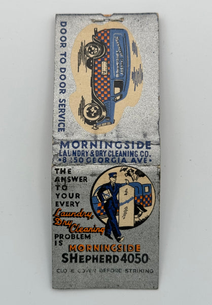 "Morningside Laundry and Dry Cleaning" Vintage Feature Matchbook with a Pop-Up Display!