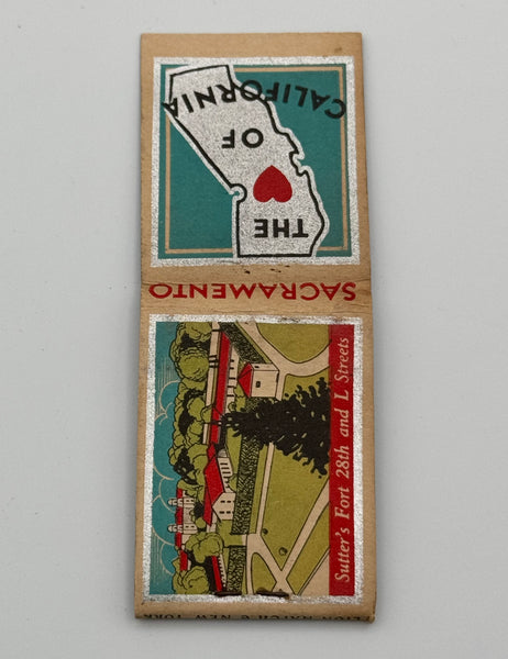 "Sacramento, CA Early 10 Strike" Vintage Feature Matchbook