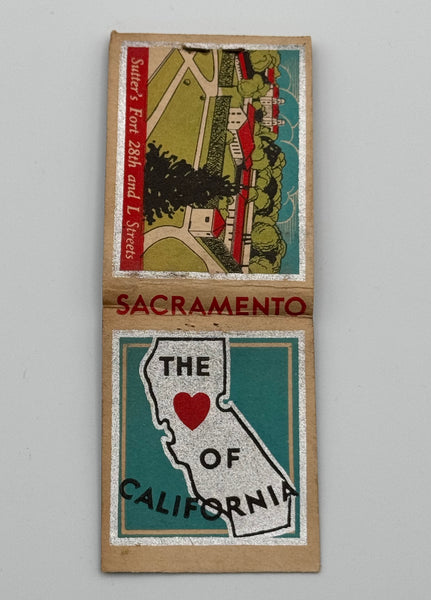 "Sacramento, CA Early 10 Strike" Vintage Feature Matchbook