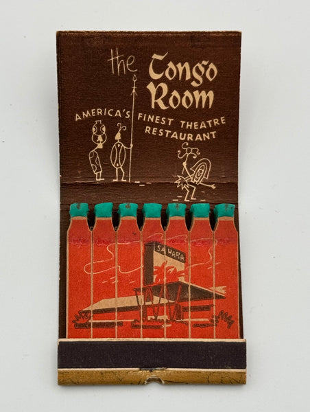 "Sahara / The Congo Room" Las Vegas,NV Vintage Feature Matchbook