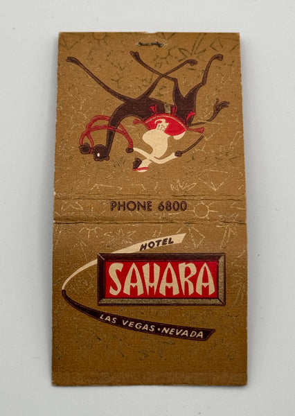 "Sahara / The Congo Room" Las Vegas,NV Vintage Feature Matchbook