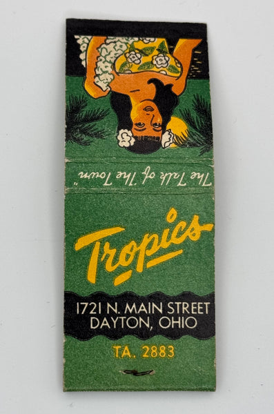 "Georgie Rudin’s Tropics" Dayton, OH Tiki Vintage Feature Matchbook