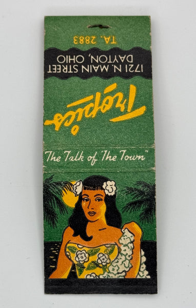 "Georgie Rudin’s Tropics" Dayton, OH Tiki Vintage Feature Matchbook