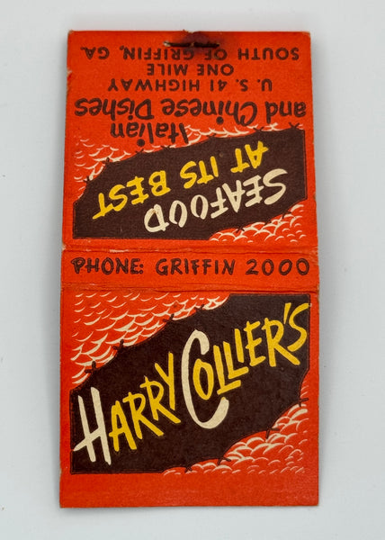 "Harry Collier’s" Griffin, GA Vintage Feature Matchbook