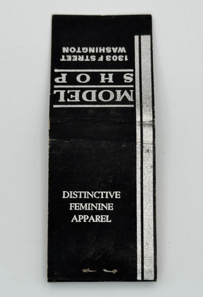 "Model Shop" Washington, DC Vintage Feature Matchbook