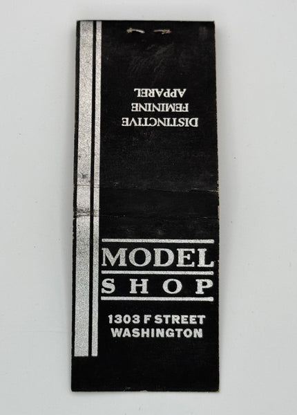 "Model Shop" Washington, DC Vintage Feature Matchbook