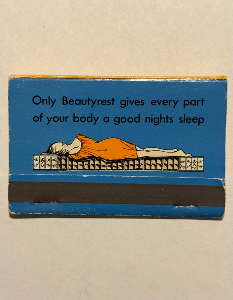 "Beautyrest by Simmons" Vintage Feature Matchbook "Knothole"