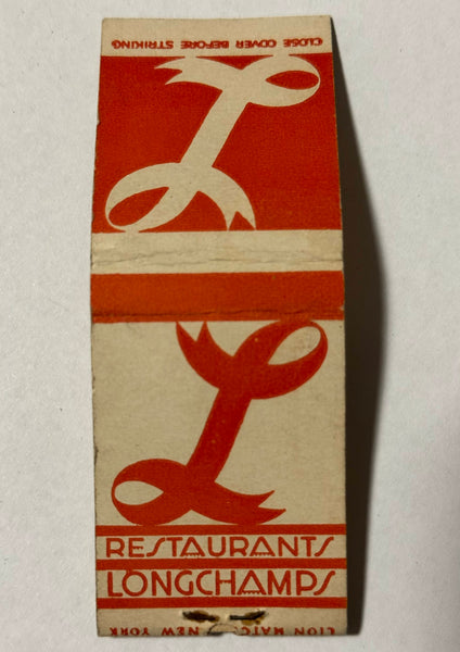 "Longchamps" New York, NY Vintage Feature Matchbook