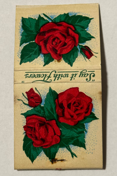 "Everard's Flowers" Marinette, WI Vintage Feature Matchbook