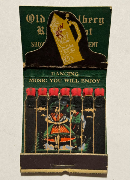 "Old Heidelberg Restaurant" Hallandale, FL Vintage Feature Matchbook with a Pop-Up Cover