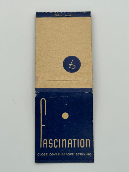 "Fascination" Vintage Feature Matchbook