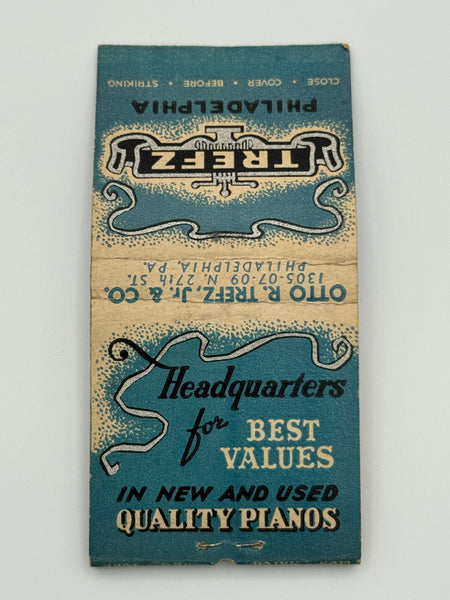 "Otto R. Trefz, Jr & Co." Philadelphia,PA  Vintage Feature Matchbook