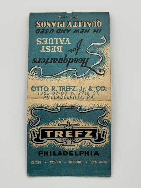"Otto R. Trefz, Jr & Co." Philadelphia,PA  Vintage Feature Matchbook