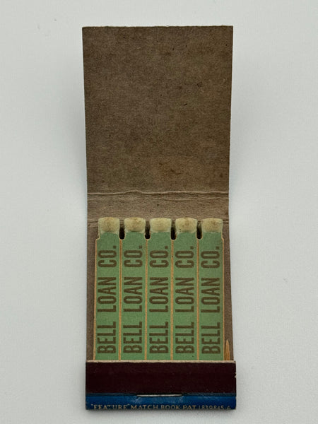 "Bell Loan Co." Vintage Feature Matchbook