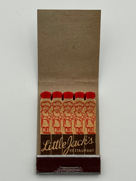 "Little Jacks Restaurant" Chicago. IL Vintage Feature Matchbook