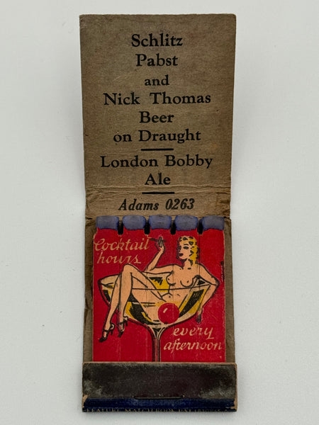 "French Village Restaurant" Dayton, OH Vintage Feature Matchbook