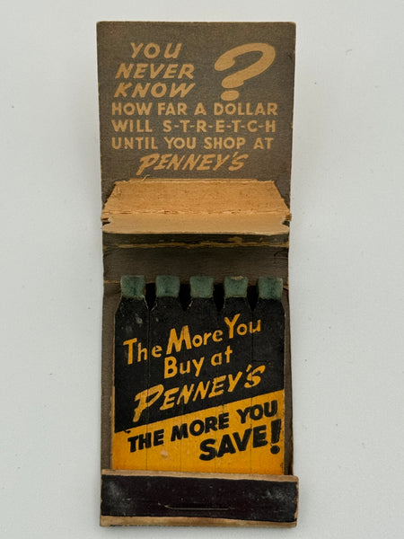 "Penney’s" Vintage" POP UP Feature Matchbook