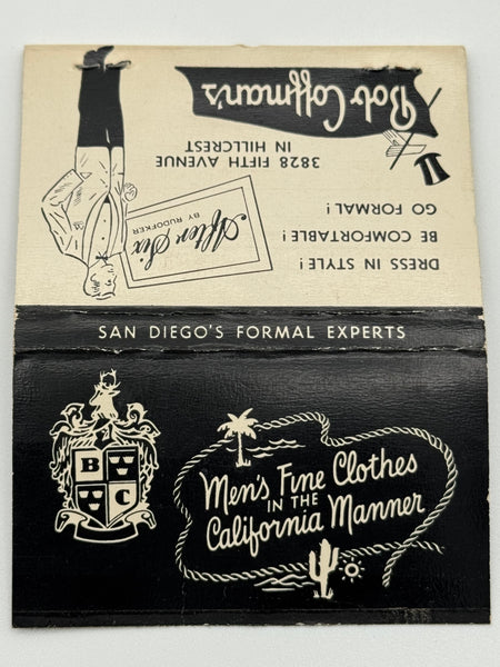 "Bob Coffman’s" San Diego,CA Vintage Feature Matchbook