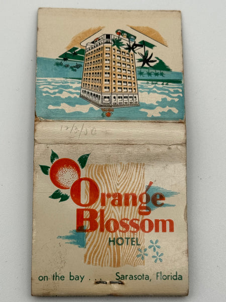 "Orange Blossom" Sarasota,FL Vintage Feature Matchbook