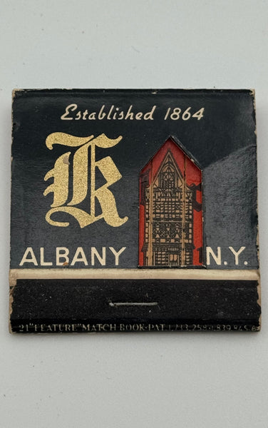 "Keeler’s" Vintage Feature Matchbook with a Knot-Hole Cover