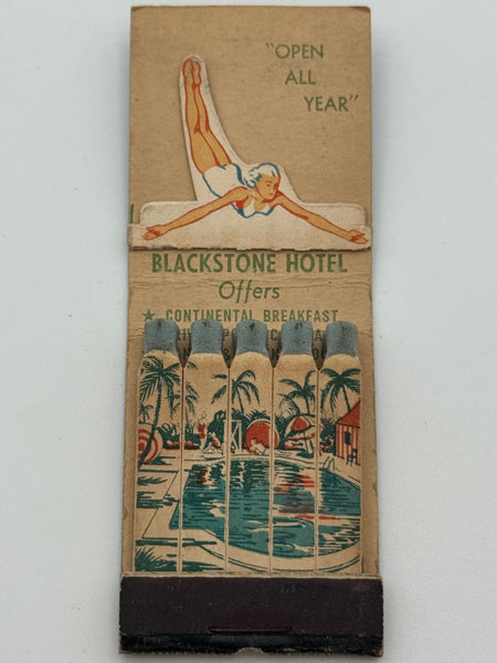 "Blackstone Hotel" Miami Beach, FL Vintage Feature Matchbook w/ a Pop-Up!