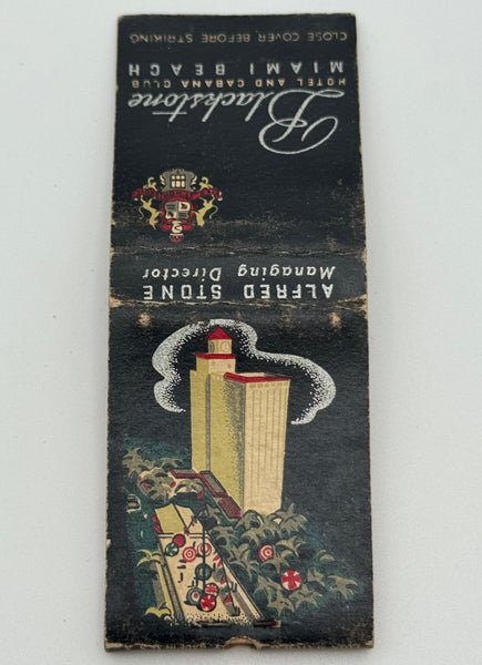 "Blackstone Hotel" Miami Beach, FL Vintage Feature Matchbook w/ a Pop-Up!