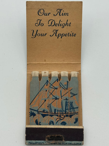 "Plymouth Restaurant" Mountain Lakes, NJ  Vintage Feature Matchbook