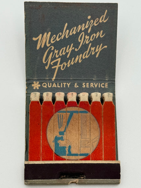 "Gregg Iron Foundry" El Monte, CA Vintage Feature Matchbook