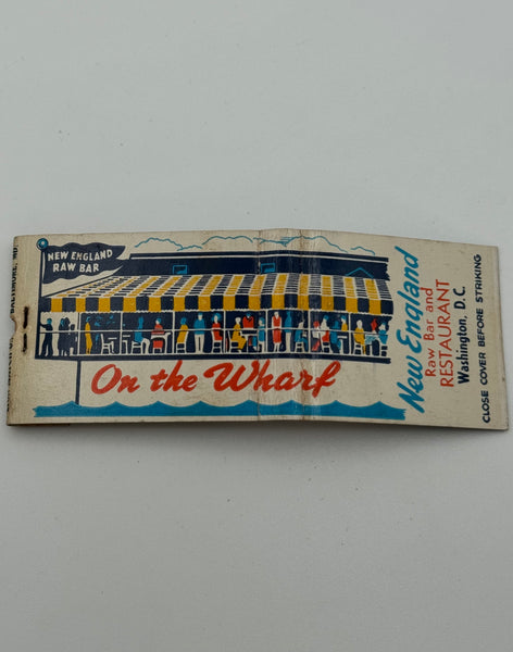 "New England Raw Bar and Restaurant" Washington, DC Vintage Feature Matchbook
