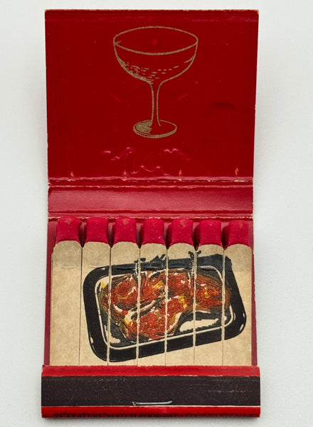 "Hotel Leamington/ Norse Room" Minneapolis, MN Vintage Feature Matchbook w Embossed Cover -B