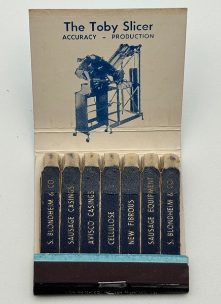 "S. Blondheim & Co" San Francisco, CA Vintage Feature Matchbook